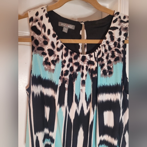 ROZ & ALI 14W Maxi length Dress, EUC - Picture 5 of 8